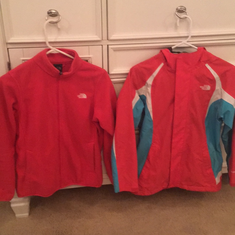 Women’s North Face double layer, rain jacket